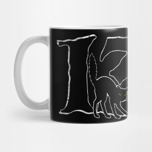 Black Cat 13 - B&W Mug